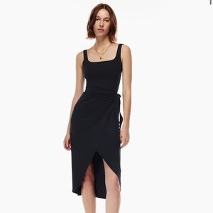 NWT Aritzia Wilfred New Saturn Midi Wrap Dress